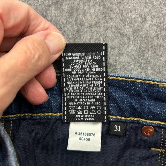 7 For All Mankind High Waist Vintage Fray Hem Shorts Women's Size 31 Distressed - Picture 5 of 10